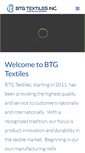 Mobile Screenshot of btgtextiles.com