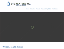 Tablet Screenshot of btgtextiles.com